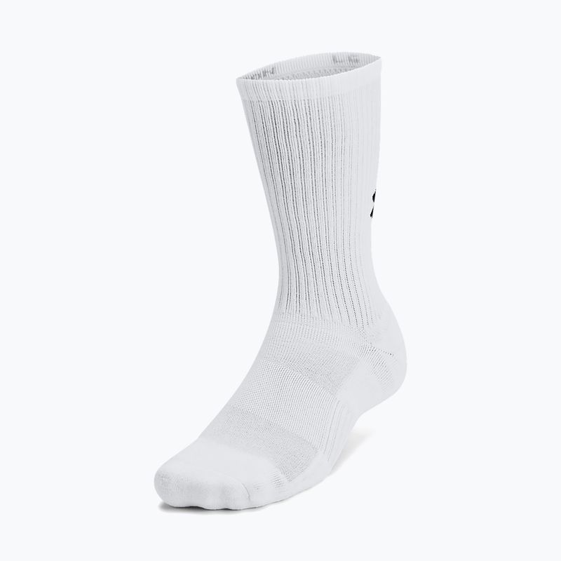 Kojinės Under Armour Training Cotton Crew 3 poros white/white/black 2