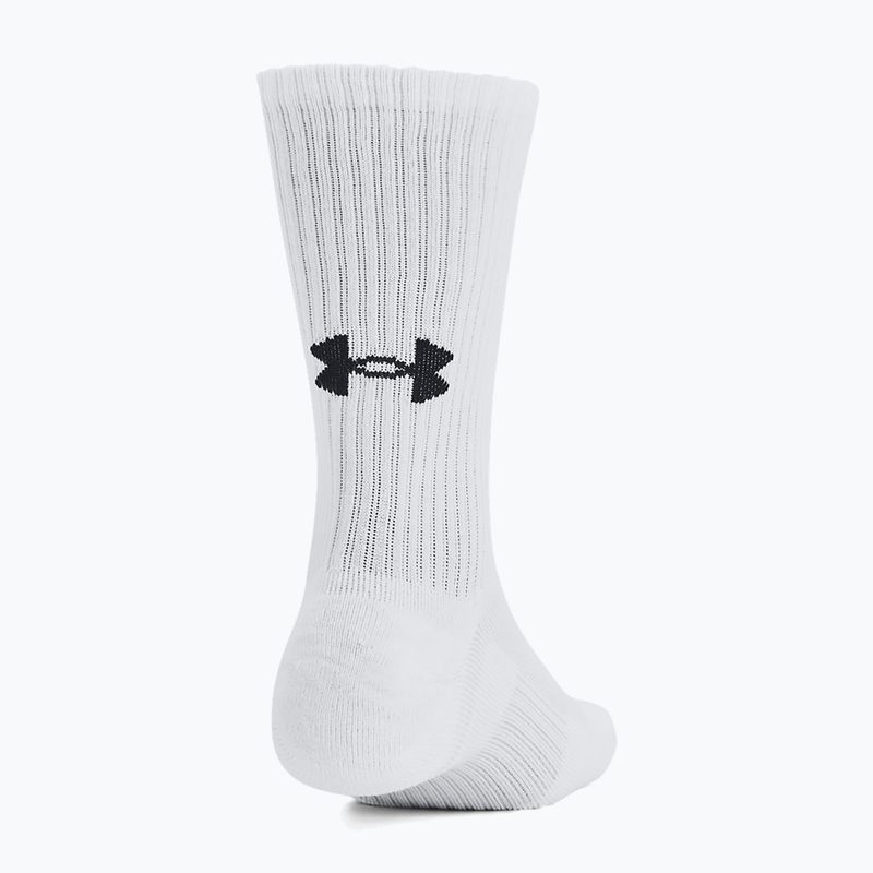 Kojinės Under Armour Training Cotton Crew 3 poros white/white/black 4