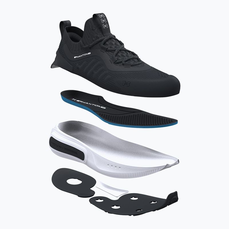 Moteriški batai Under Armour Phantom 4 juoda/anglies pilka/balta 8