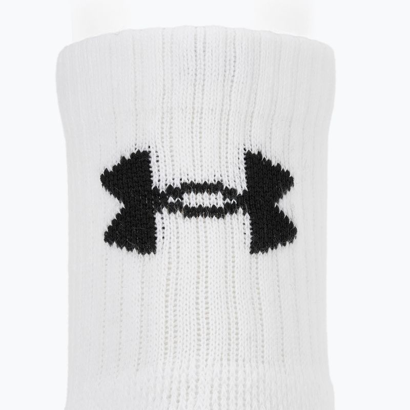 Kojinės Under Armour Training Cotton Quarter 3 poros white/white/black 3