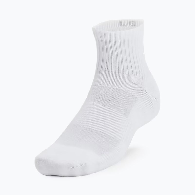 Kojinės Under Armour Training Cotton Quarter 3 poros white/white/black 5