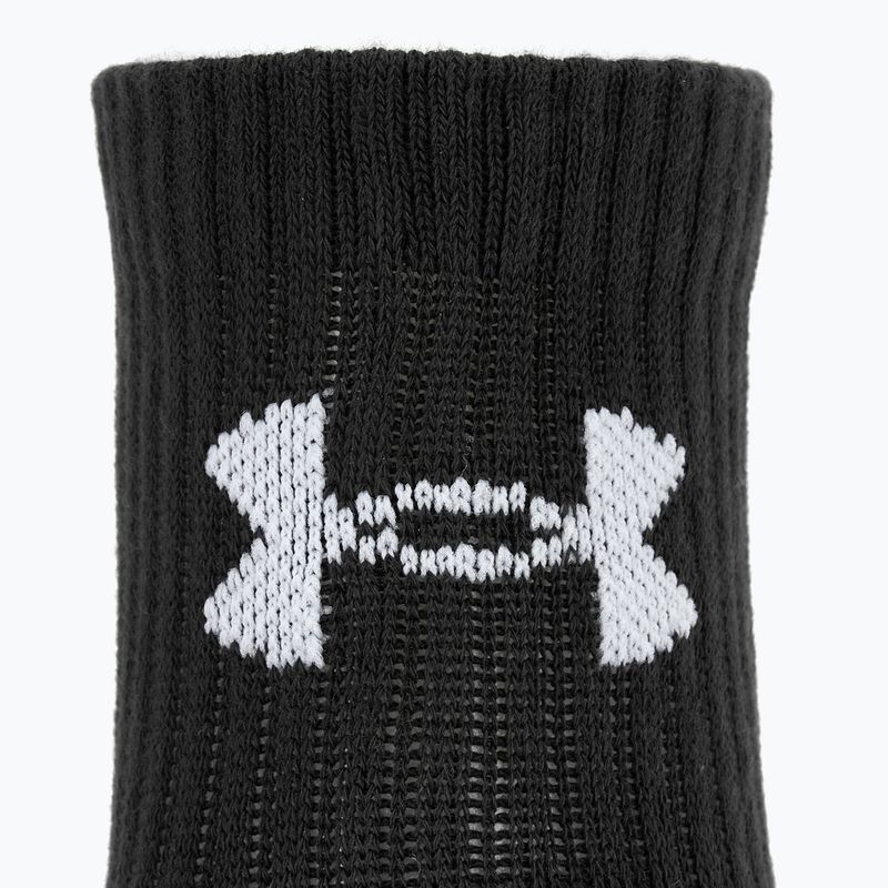 Kojinės Under Armour Training Cotton Quarter 3 poros black/black/white 3