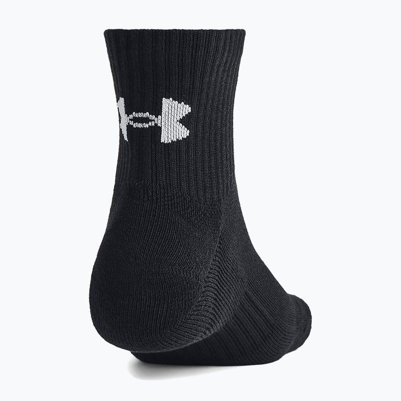 Kojinės Under Armour Training Cotton Quarter 3 poros black/black/white 7