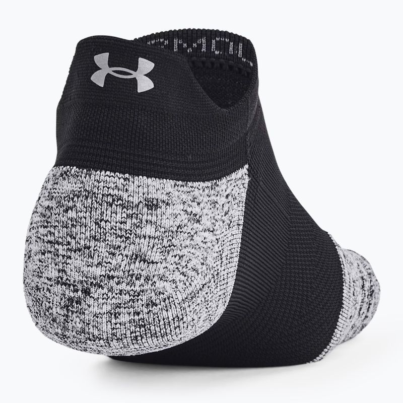 Bėgimo kojinės Under Armour Dry Run Cushion No Show 3 poros black/pitch gray/reflective 3