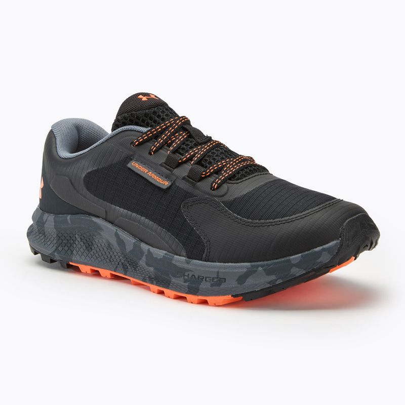 Under Armour Charged Bandit Trail 3 vyriški bėgimo bateliai black/black/orange blast