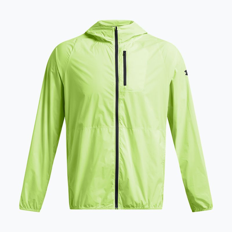 Under Armour Launch Lightweight morph green/tetra pilka/juoda vyriška bėgimo striukė 3