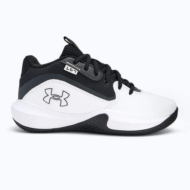 Vaikiški krepšinio bateliai Under Armour GS Lockdown 7 white/black/black 2