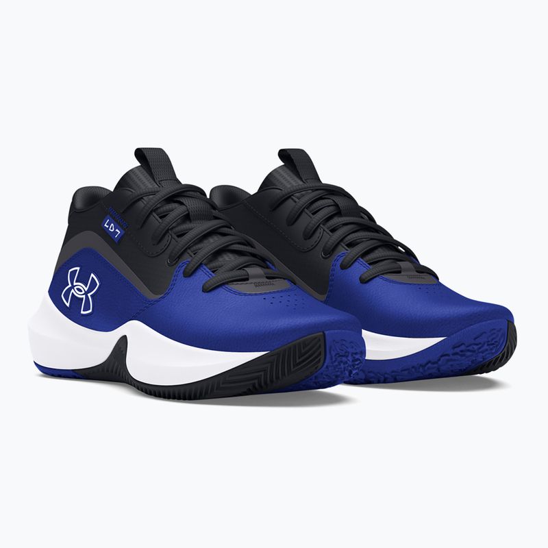 Under Armour GS Lockdown 7 team royal/black/white vaikiški krepšinio bateliai 3