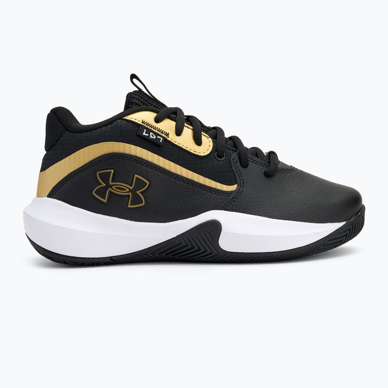 Vaikiški krepšinio bateliai Under Armour GS Lockdown 7 black/black/metallic gold 2