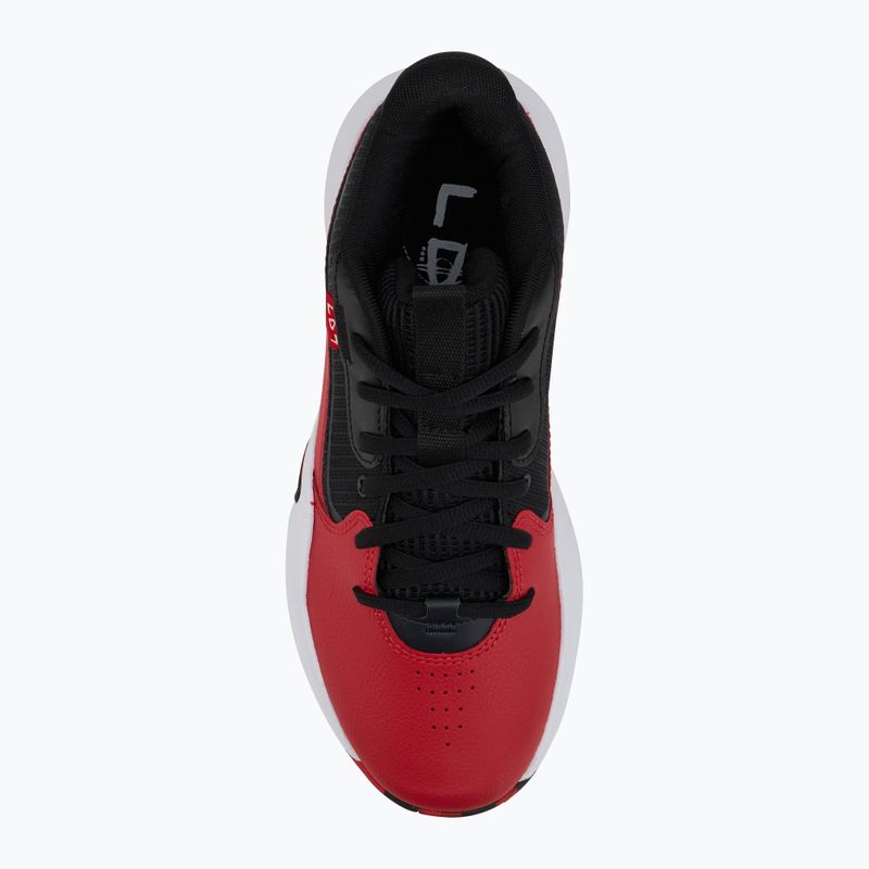 Under Armour Lockdown 7 raudoni/juodi/balti krepšinio bateliai 5