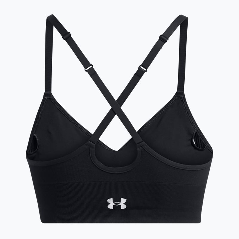 Treniruočių liemenėlė Under Armour Vanish Seamless Low black / white 5