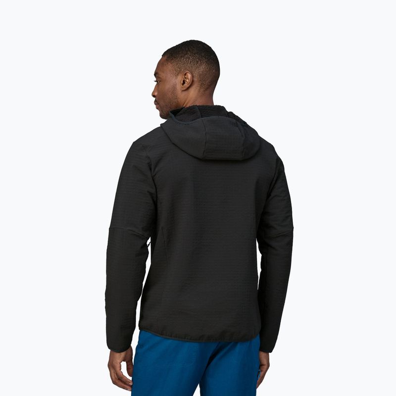 Vyriška softshell striukė Patagonia R2 TechFace Hoody black 3