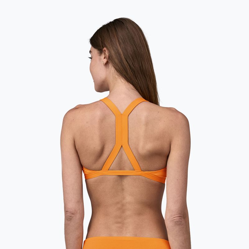 Maudymosi kostiumėlio viršus Patagonia Bottom Turn Top ripple / kishu orange 3