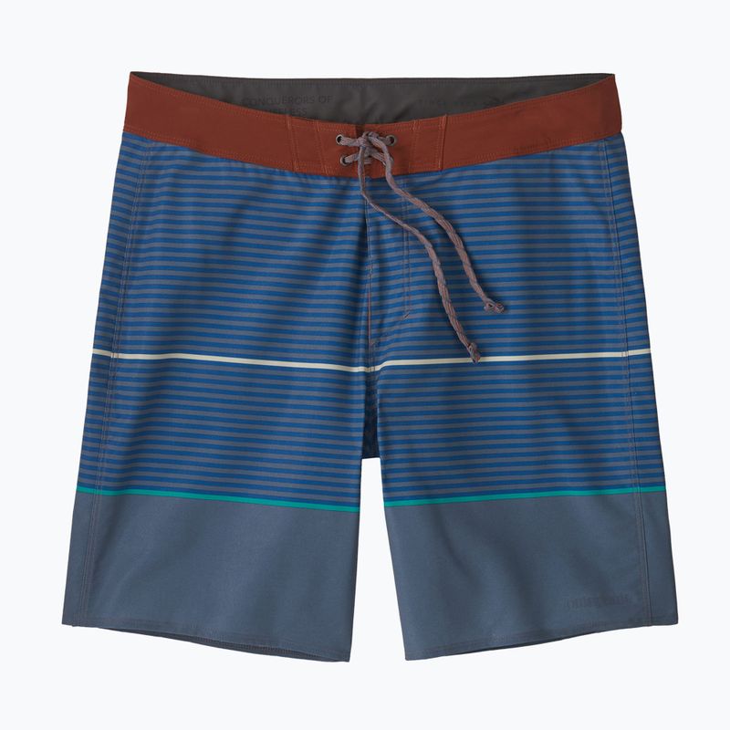 Vyriški maudymosi šortai Patagonia Hydropeak Boardshorts olivas stripe/utility blue 3
