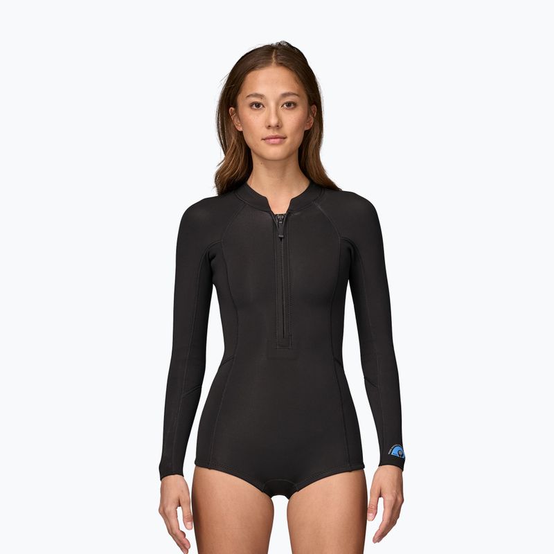 Moterų Patagonia Yulex Regulator Lite Spring Jane Black Swim Foam