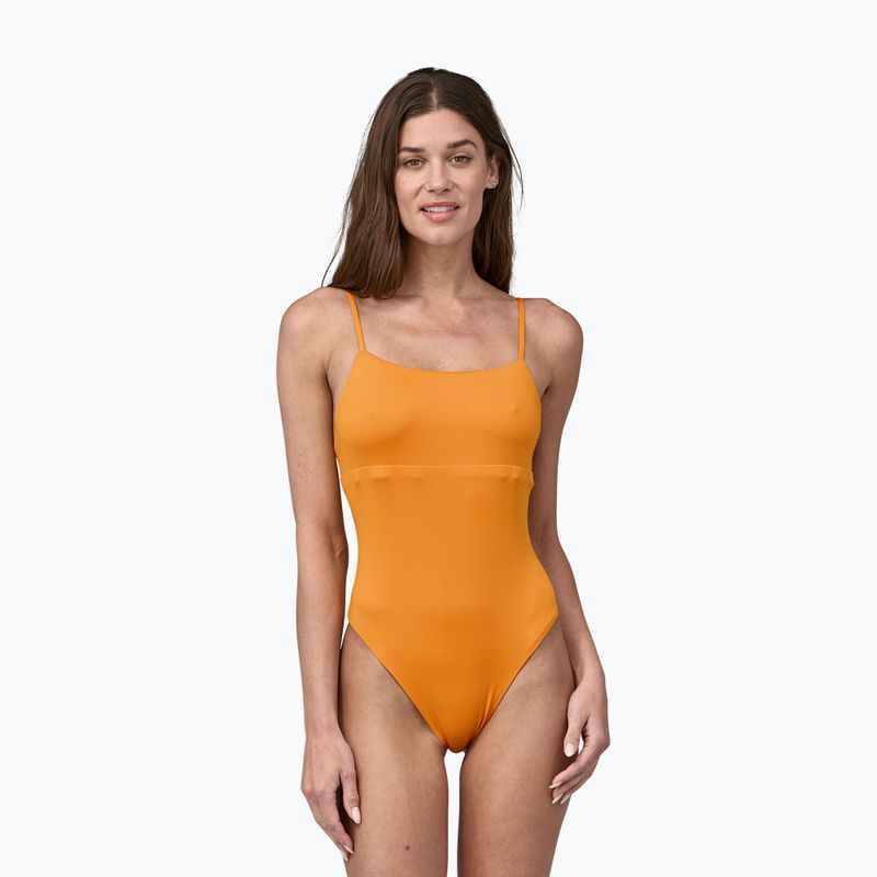 Moteriškas vientisas maudymosi kostiumas Patagonia Reversible Sunrise Slide kishu orange 4