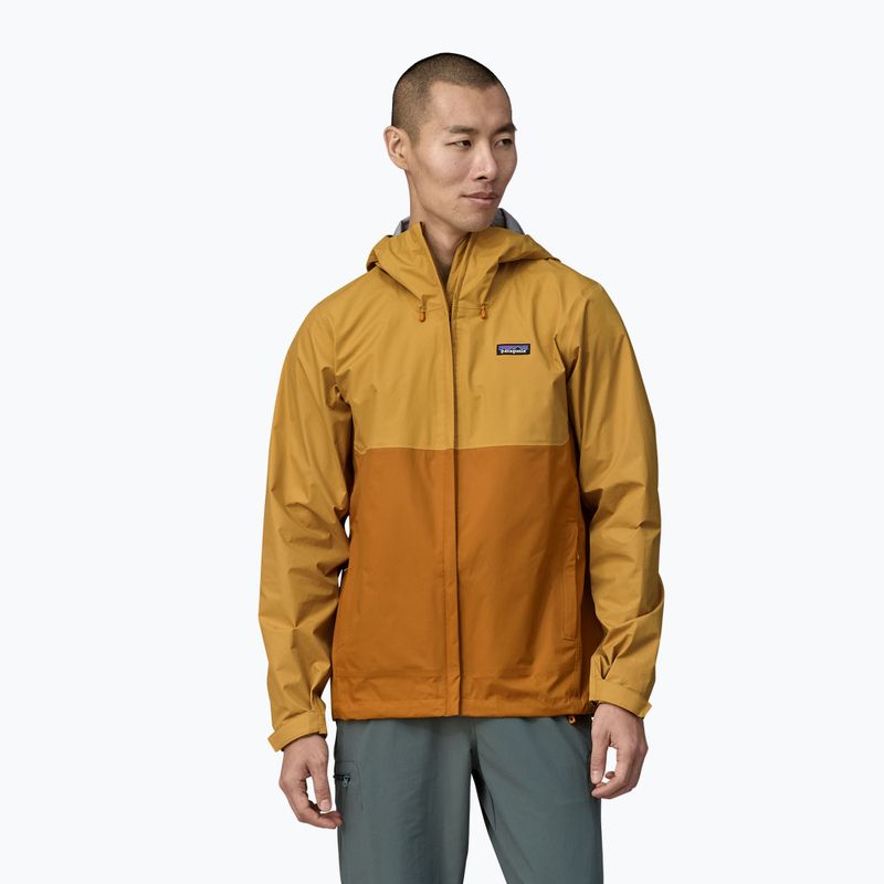 Vyriška striukė nuo lietaus Patagonia Torrentshell 3L Rain golden caramel