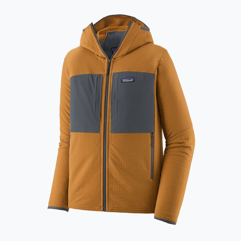 Vyriška softshell striukė Patagonia R2 TechFace Hoody raptor brown