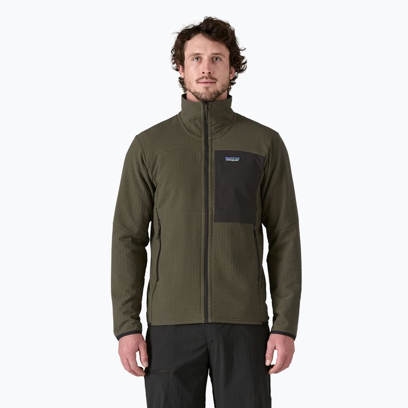 Vyriška softshell striukė Patagonia R2 TechFace pine needle green