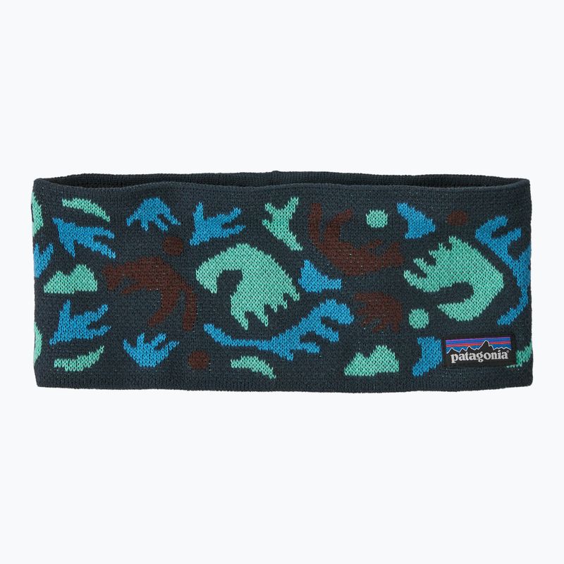 Moteriška galvos juosta Patagonia Powder Town across oceans/ smolder blue