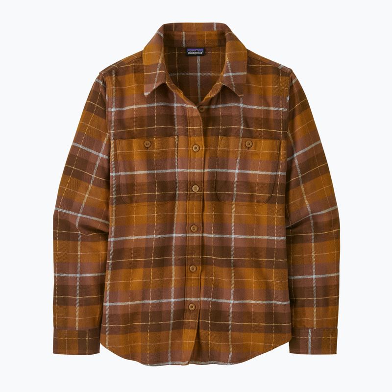 Moteriški marškiniai Patagonia Fjord Flannel happy camper/shelter brown 4