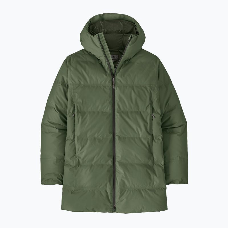 Vyriškas pūstas paltas Patagonia Jackson Glacier Parka torrey pine green