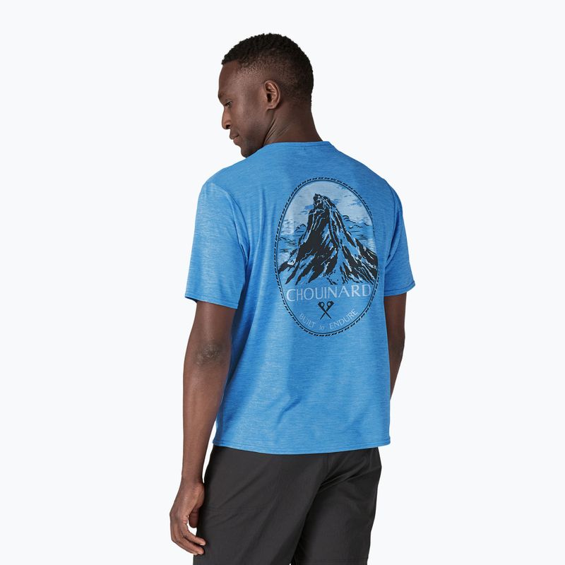 Vyriški marškinėliai Patagonia Cap Cool Daily Graphic Shirt Lands chouinard crest/vessel blue x-dye 2