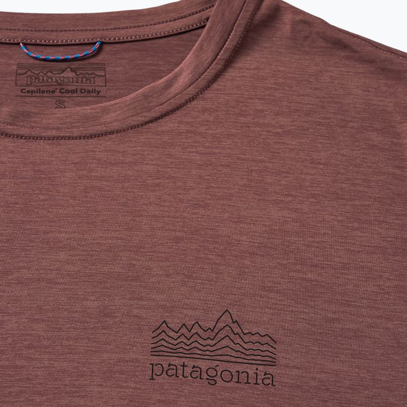 Vyriški marškinėliai ilgomis rankovėmis Patagonia Cap Cool Daily Graphic Shirt strataspire/dulse mauve x-dye 3