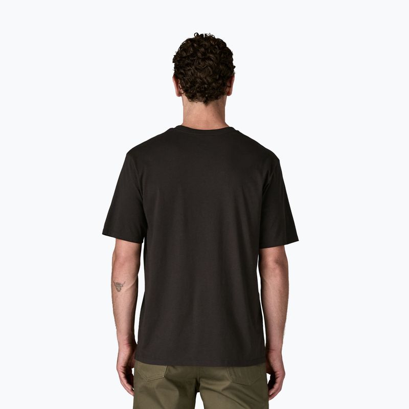 Vyriški marškinėliai Patagonia Daily Pocket Tee black 2