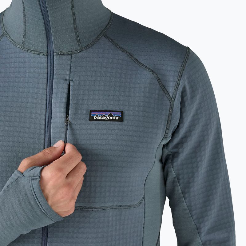 Vyriška Patagonia R1 Hybrid Pullover Softshell striukė utility blue 7
