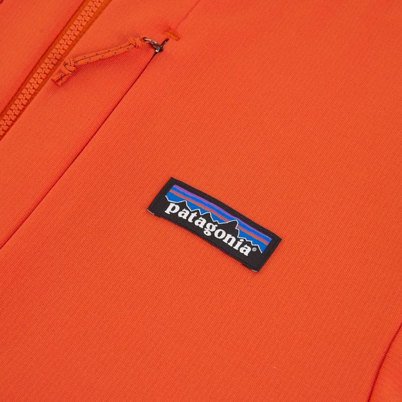 Vyriškas žygio džemperis Patagonia R1 Thermal Full Zip Hoody pollinator orange 3