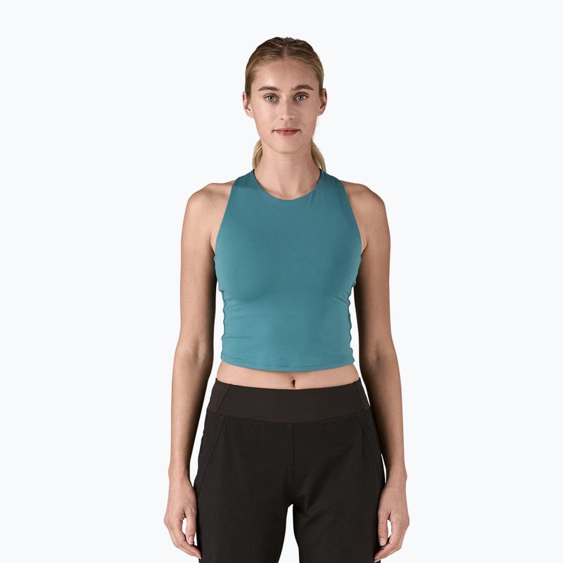 Moteriški žygių marškinėliai Patagonia Reversible Tank wetland blue