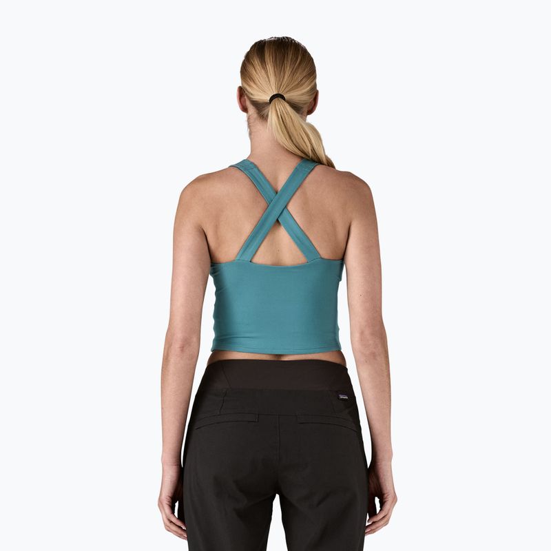 Moteriški žygių marškinėliai Patagonia Reversible Tank wetland blue 3