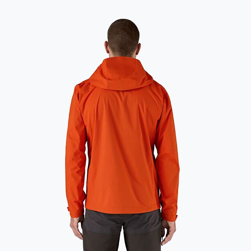 Vyriška striukė nuo lietaus Patagonia Granite Crest Rain pollinator orange 2
