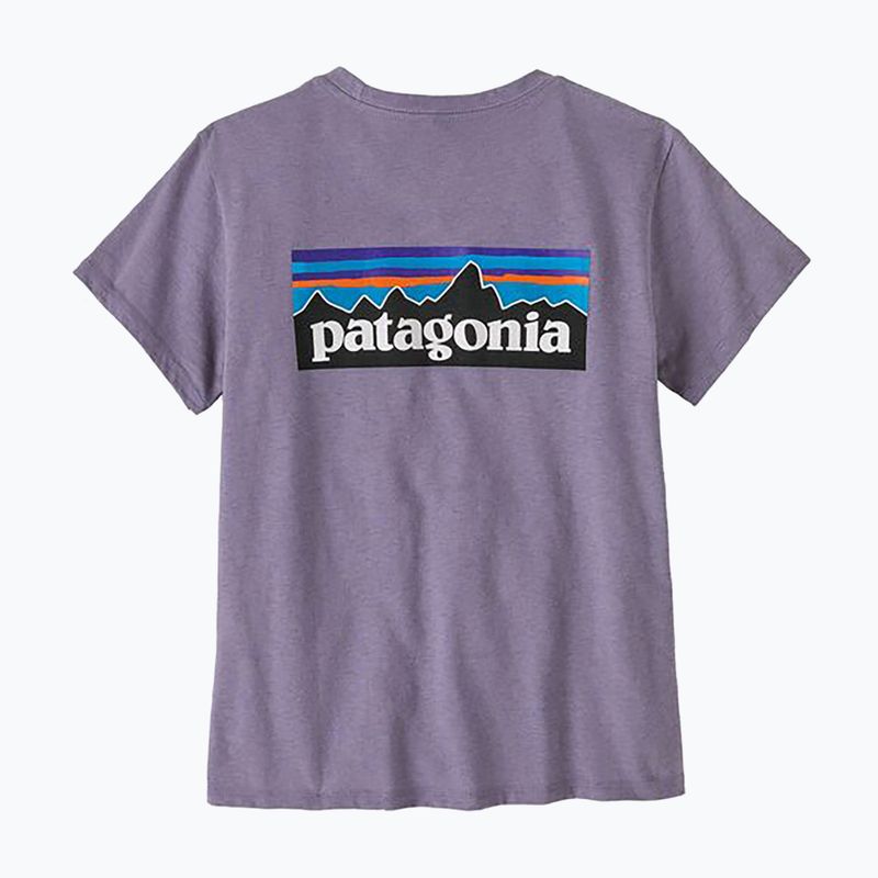 Moteriški marškinėliai Patagonia P-6 Logo Responsibili-Tee concrete purple 2