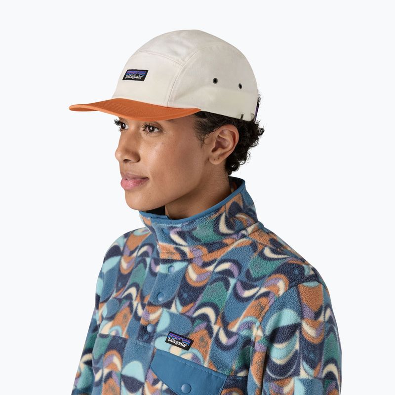 Patagonia P-6 Label Maclure beržinė balta su akmeniniu melionu beisbolo kepuraitė 2