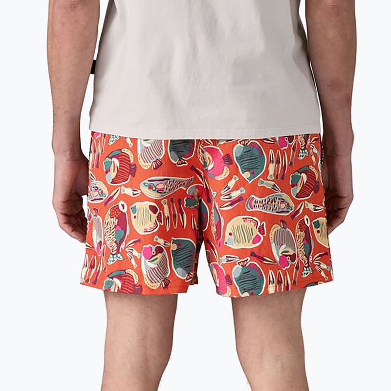 Vyriški šortai Patagonia Baggies 5" wrasse/pollinator orange 3