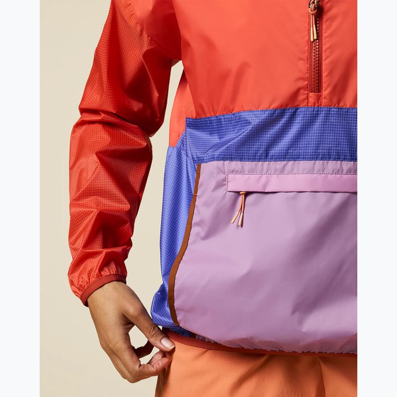 Moteriška vėjui atspari striukė Cotopaxi Teca Half-Zip Windbreaker smell the begonias 5