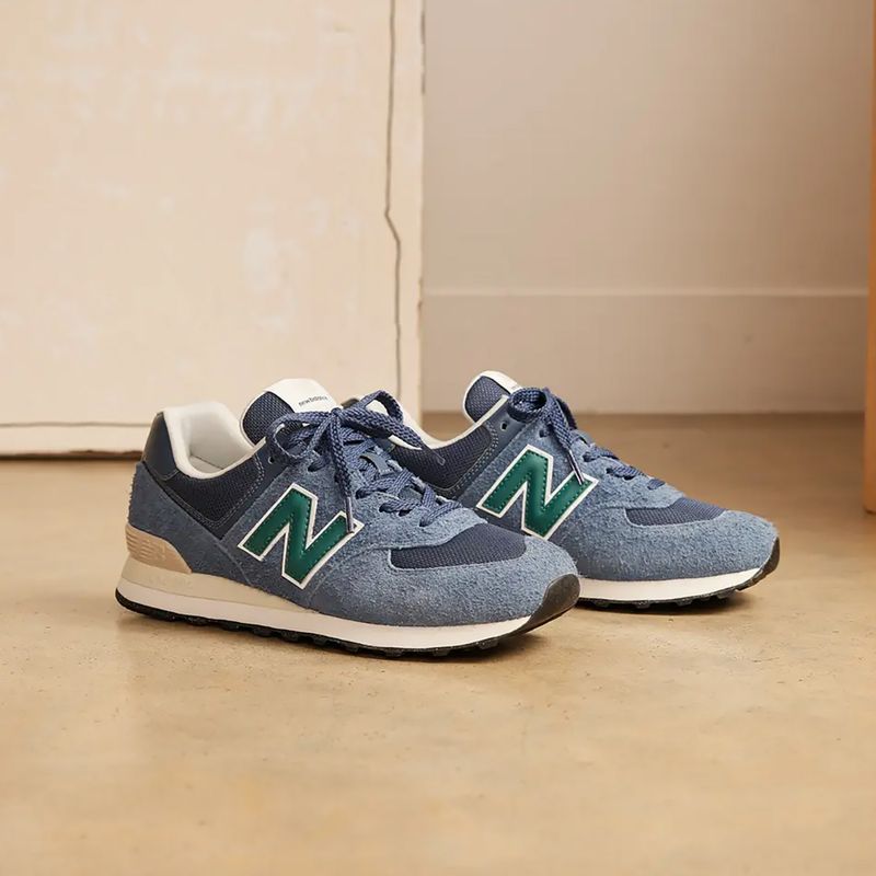 Batai New Balance 574's V2 navy/green 15