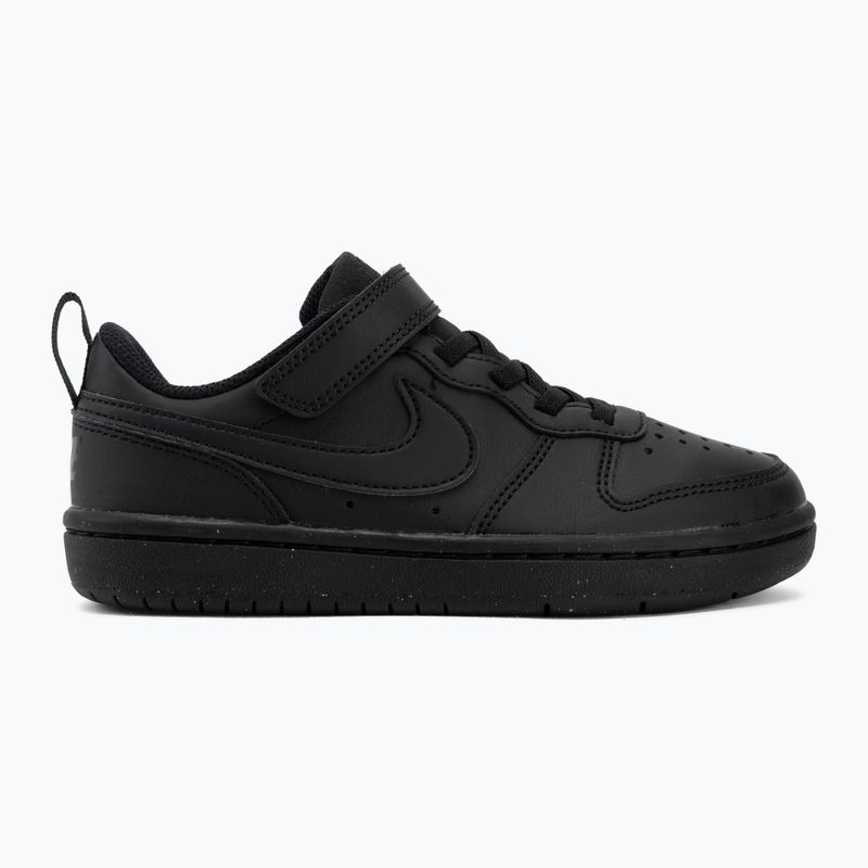 Nike Court Borough Low Recraft vaikiški bateliai black/black/black 2