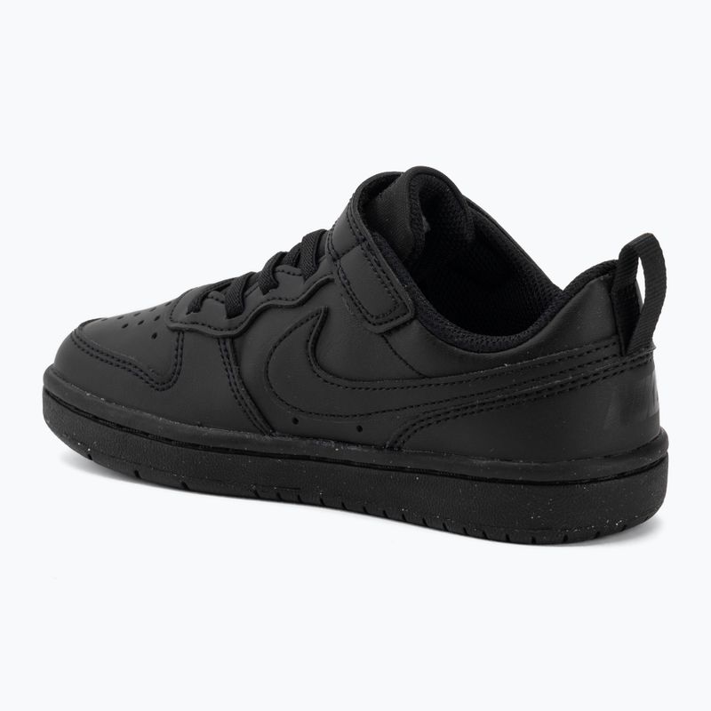 Nike Court Borough Low Recraft vaikiški bateliai black/black/black 3