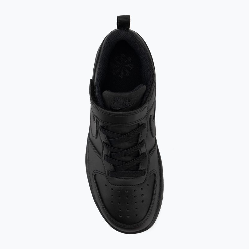 Nike Court Borough Low Recraft vaikiški bateliai black/black/black 5