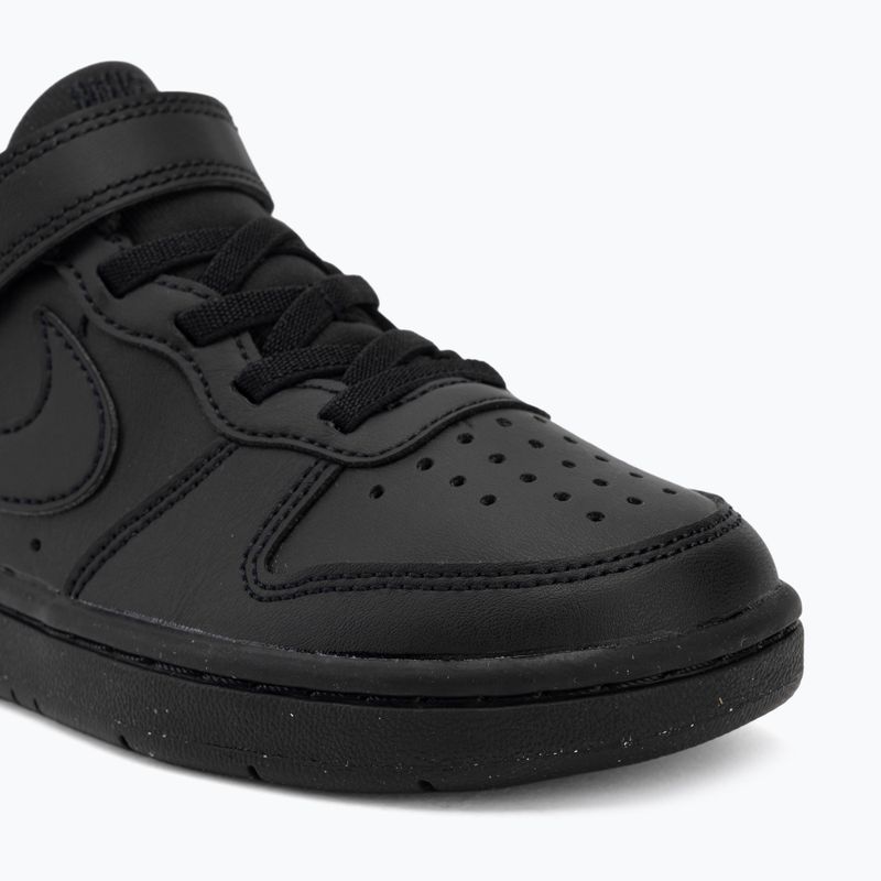 Nike Court Borough Low Recraft vaikiški bateliai black/black/black 7