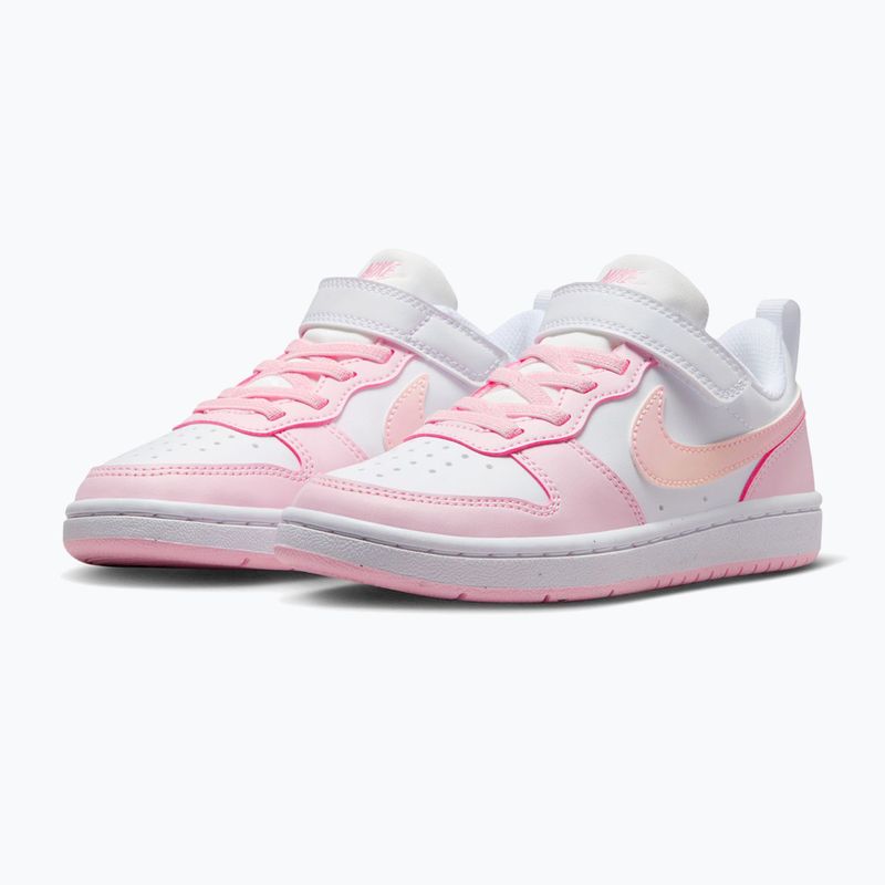 Vaikiški batai Nike Court Borough Low Recraft white/pink foam 3