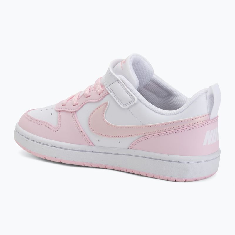 Vaikiški batai Nike Court Borough Low Recraft white/pink foam 3