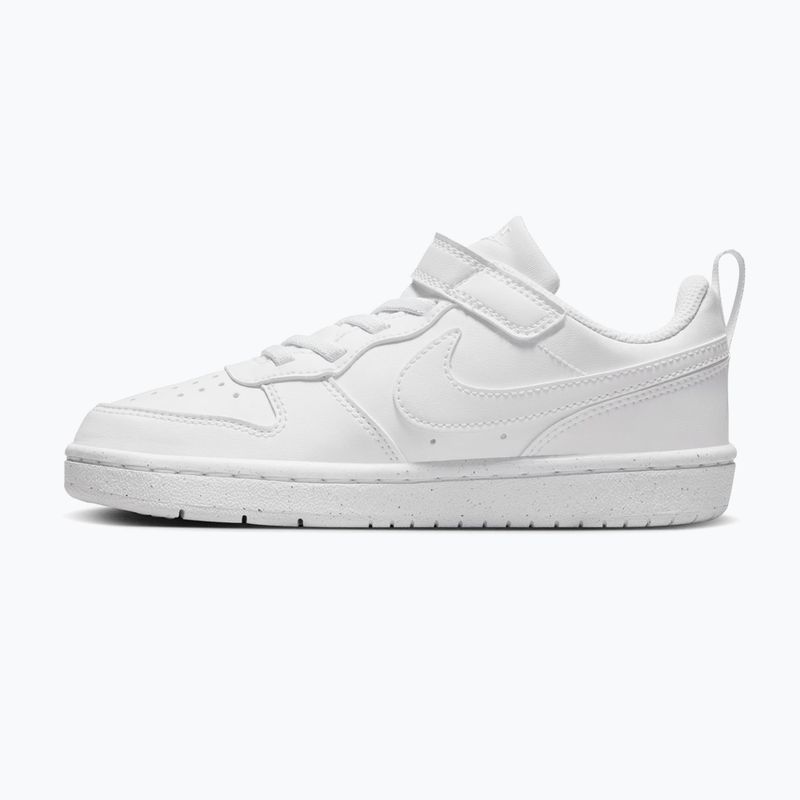 Vaikiški batai Nike Court Borough Low Recraft white/white/white 2