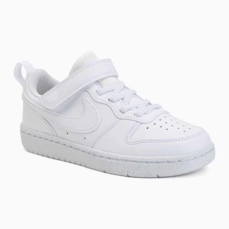 Vaikiški batai Nike Court Borough Low Recraft white/white/white