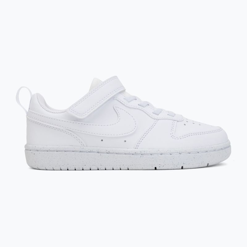 Vaikiški batai Nike Court Borough Low Recraft white/white/white 2