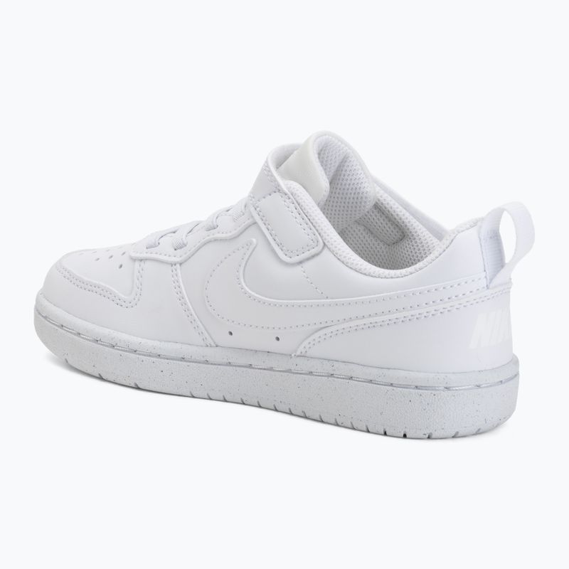 Vaikiški batai Nike Court Borough Low Recraft white/white/white 3