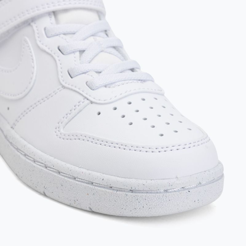 Vaikiški batai Nike Court Borough Low Recraft white/white/white 7